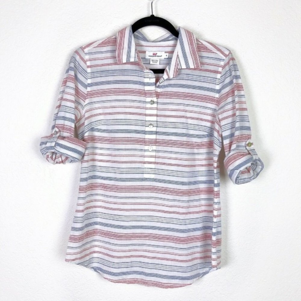 Vineyard Vines Red White & Blue Popover